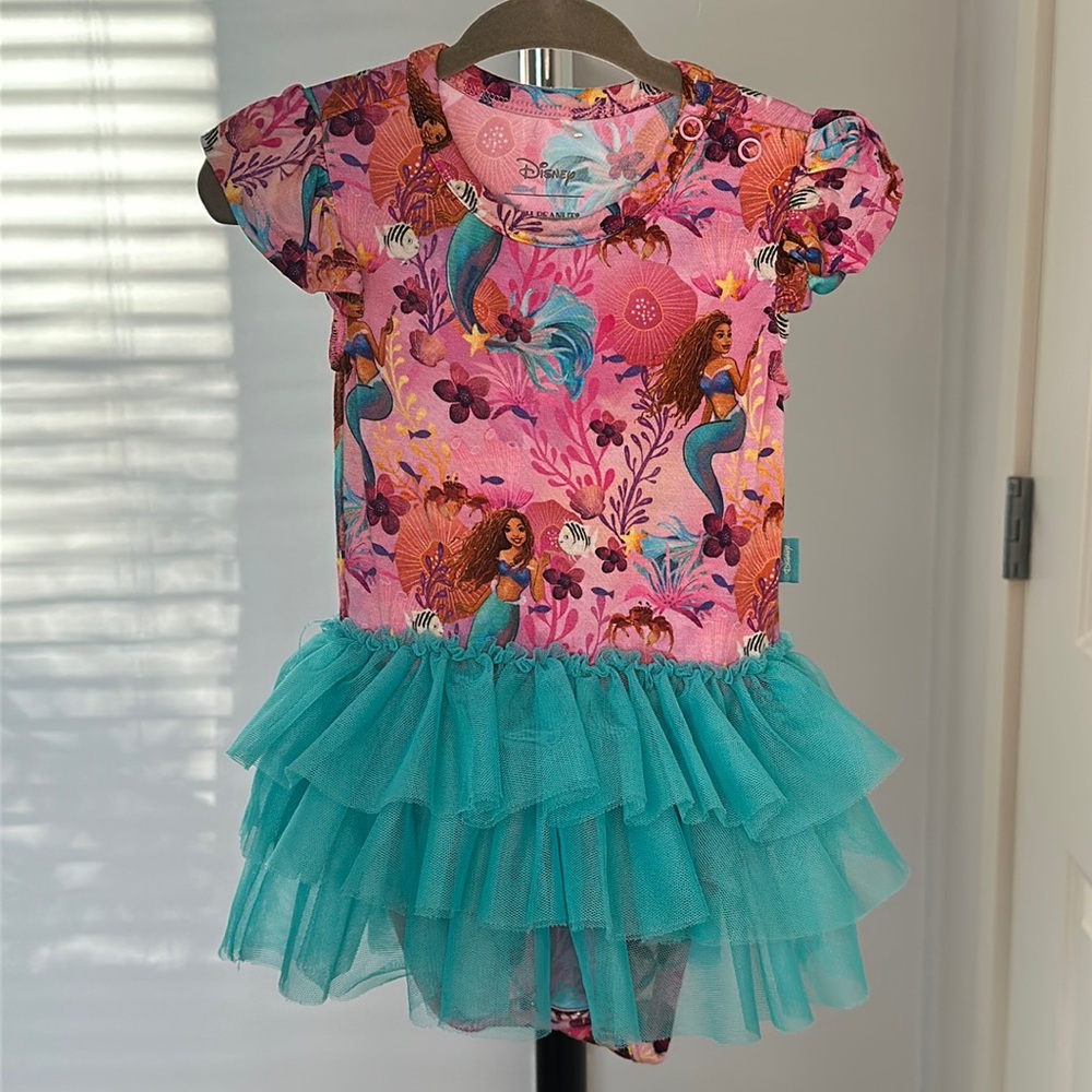 Disney's Little Mermaid collection by Posh Peanut Tulle Bodysuit Dress